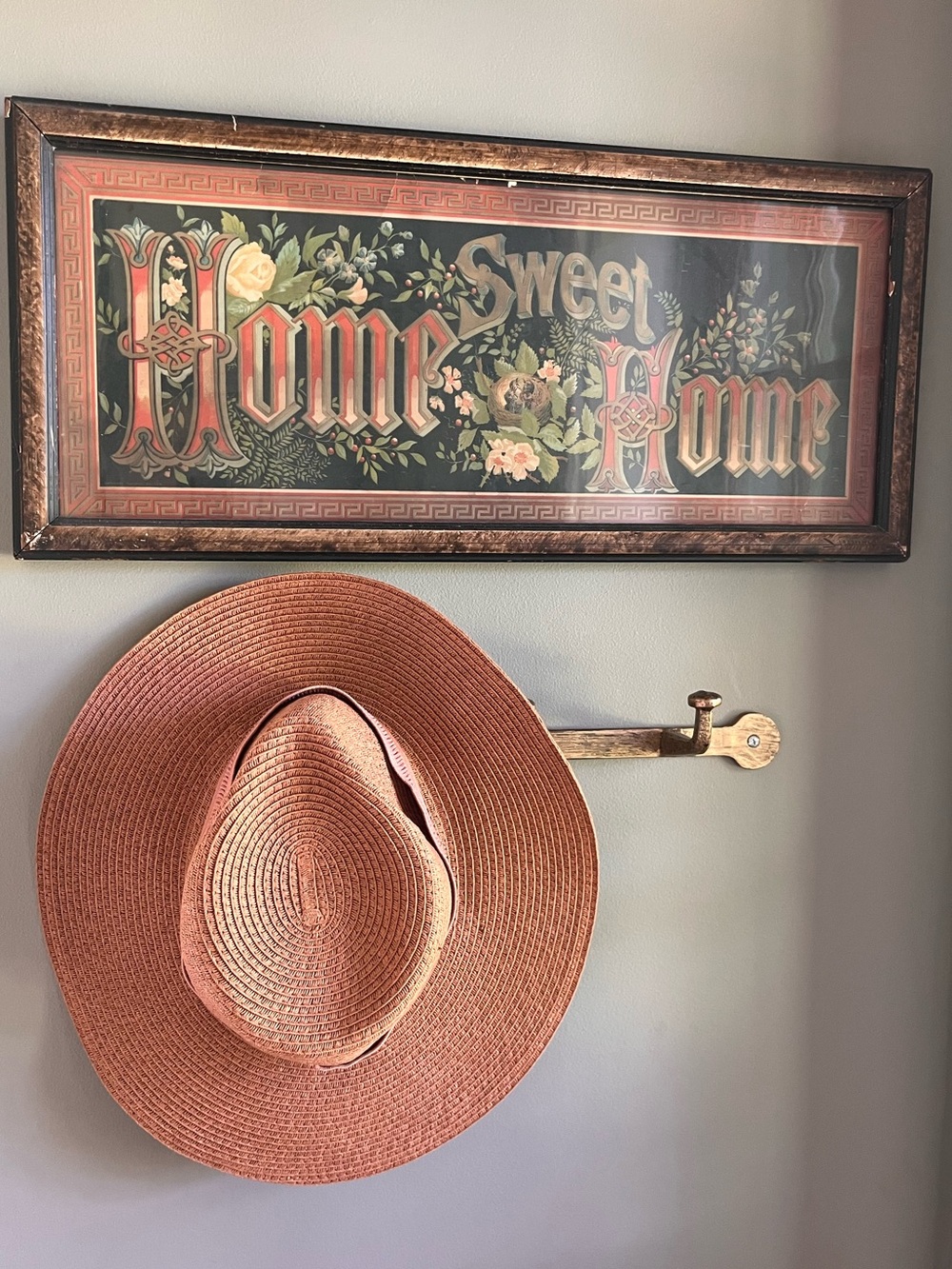 Madewell Mesa Straw Hat Burnt Clay Sz S/M